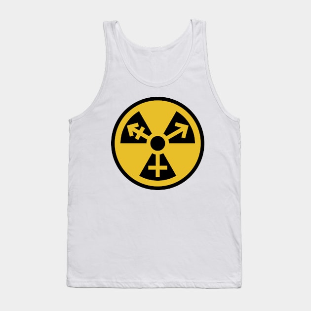 Trans Radiation - Yellow Circle Tank Top by GenderConcepts